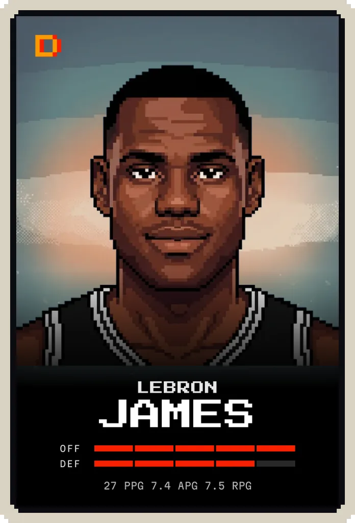 LeBron James card